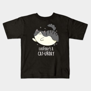 Everyday's A Caturday Cute Saturday Cat Pun Kids T-Shirt